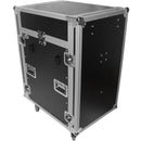 ProX T-16MRSS13ULT Universal 13U Top 16U Front 19" Rackmount Mixer Flight Case with 2 Side Work Tables