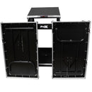 ProX T-16MRSS13ULT Universal 13U Top 16U Front 19" Rackmount Mixer Flight Case with 2 Side Work Tables
