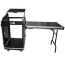 ProX T-16MRSS13ULT Universal 13U Top 16U Front 19" Rackmount Mixer Flight Case with 2 Side Work Tables