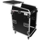 ProX T-16MRSS13ULT Universal 13U Top 16U Front 19" Rackmount Mixer Flight Case with 2 Side Work Tables