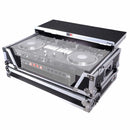 ProX XS-REV71K2U WLTLED Flight Case for Pioneer DDJ-REV7 & DDJ-1000/SRT with 2U Rackspace/Laptop Shelf/Wheels
