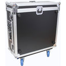 ProX XS-BX32CDHW Hard Road Case for Behringer X32 Compact Mixer with Doghouse and Wheels - Red One Music