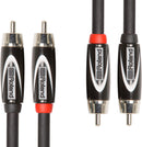 Roland RCC-3-2R2R Black Series RCA to RCA Dual Cable (3')