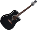 Takamine EF341SC Dreadnought CA Legacy Series - Dreadnought Cutaway Acoustic-Electric Guitar - Black