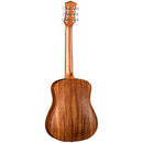 Luna SAFARI Solid Koa Top Guitare acoustique/électrique suprême à 6 cordes avec housse - Naturel satiné