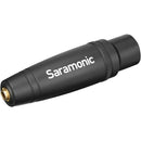 Adaptateur Saramonic C-XLR+ 3,5 mm TRS femelle vers XLR mâle avec convertisseur d'alimentation fantôme