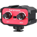 Saramonic SR-AX100 Adaptateur audio passif 2 canaux pour appareils photo reflex numériques