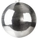 ProX MB-30 30 "pouces boule disco miroir argent brillant sphère DJ intérieure réfléchissante avec anneau de suspension pour l'éclairage
