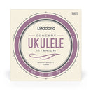Cordes pour ukulélé de concert en titane D'Addario EJ87C