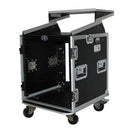Prox T-12MRLT DJ Combo Flight Case W Laptop Shelf Amp Casters - Red One Music