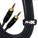 ProX XC-MM10 Câble audio haute performance équilibré TRS-M Mini 1/8" vers TRS-M Mini 1/8" - 10 pi.