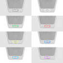 Audio-Technica U891RWB Cardioid Boundary Microphone w/ LED Light and Switch - White