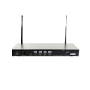 Gemini UHF-04HL-S1234 Système sans fil à quatre canaux, comprend un récepteur UHF, 4 émetteurs ceinture et 4 microphones-cravate pour casque