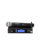 Gemini UHF-6100M Système PLL sans fil monocanal avec récepteur UHF et microphone portable