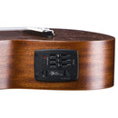 Luna TATTOO Ukulélé de concert en acajou avec préampli et housse