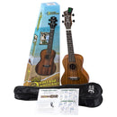 Luna VINTMAH Acajou Top Concert Ukulele Pack - Satin Natural 