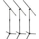 Ultimate Support MC-40B PRO 3-PACK Classic Series Trépied de microphone avec perche à longueur fixe (3-Pack)