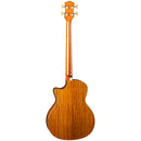 Luna VISTA BEAR Tropical Wood Acoustic/Electric Bass Guitar (Gloss Natural)