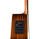 Luna VISTA-DEER Guitare électrique acoustique en bois tropical avec étui rigide